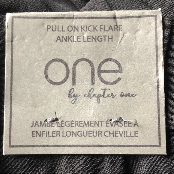 One By Chapter One Pull On Kick Flare Ankle Pants Size 1X - Picture 2 of 9